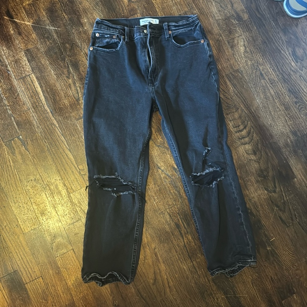 Abercrombie Ankle Straight Ultra High Rise